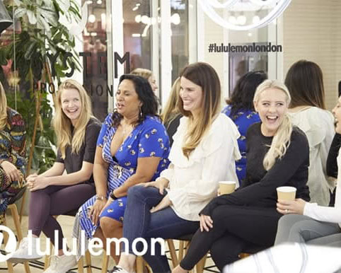 Dominique Antiglio at Lululemon event
